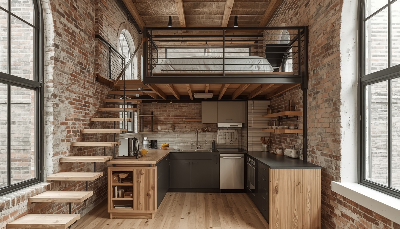 Micro Apartment Converted Industrial Loft